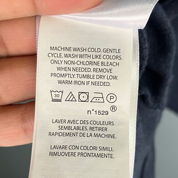 Polo by Ralph Lauren Custom slim fit Dark Blue Polo Shirt Mens Large 744 - Picture 9 of 9